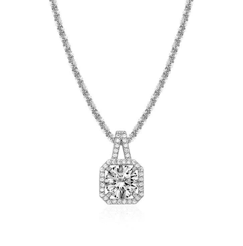 Dây chuyền Moissanite Bạc JSP-0020A