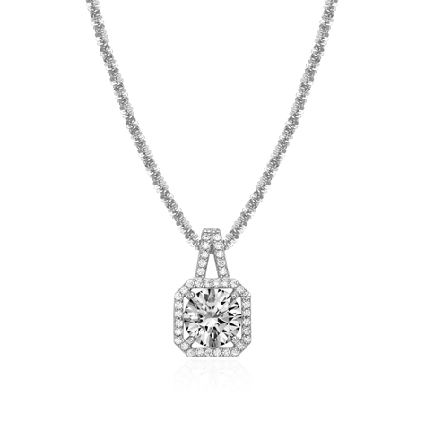 Dây chuyền Moissanite Bạc JULIUS JSP-0020A
