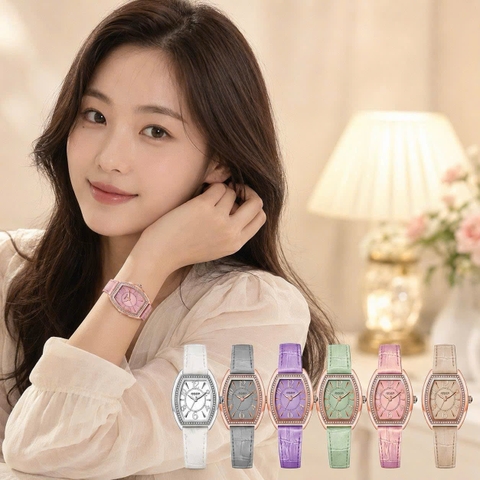 [New Arrival] Đồng Hồ Nữ JA-1590 Julius Dây Da (Nhiều Màu)
