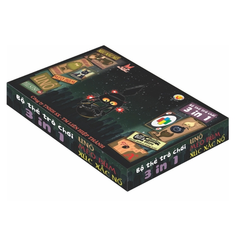 BỘ THẺ UNO- MÈO BÙM- XÚC XẮC NỔ