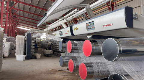 Fiber packaging weaving machine