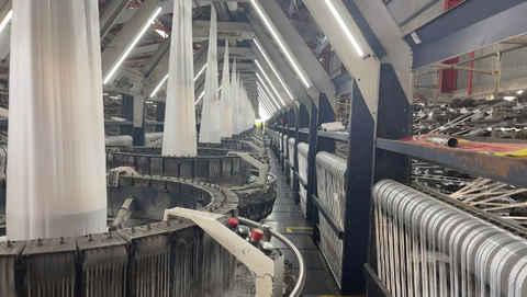 Fiber packaging weaving machine