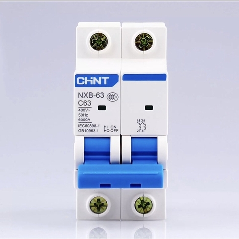 Aptomat MCB Chint NXB-63 1P 2P 3P - 6A 10A 16A 20A 25A 32A 40A 50A 63A