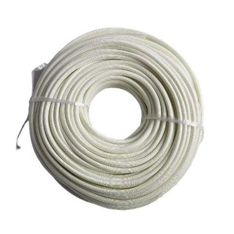 Ống ghen bọc dây điện sợi vải thuỷ tinh chịu nhiệt 600 độ C 500V - CUỘN 100 MÉT