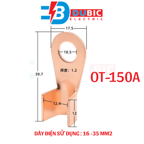 100 chiếc đầu cos đồng OT 3A-300A