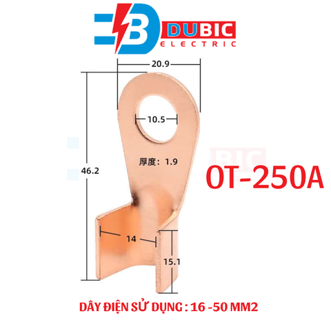100 chiếc đầu cos đồng OT 3A-300A