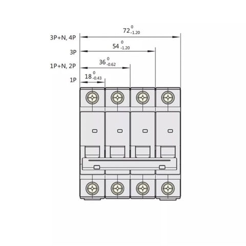 Aptomat MCB Chint NXB-63 1P 2P 3P - 6A 10A 16A 20A 25A 32A 40A 50A 63A