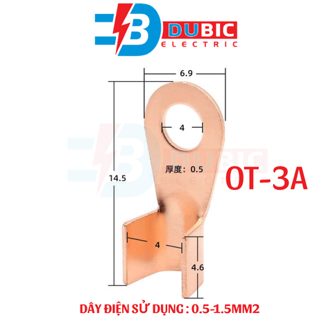 100 chiếc đầu cos đồng OT 3A-300A