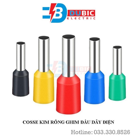 Đầu cos kim rỗng E0508 E7508 E1008 E1508 E2508 E4009 E6012 E10-12 E16-12 ghim gọn đầu dây điện