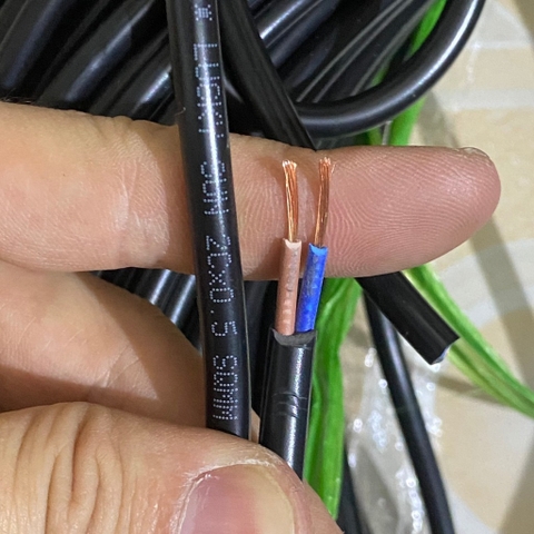 [ 5 mét] Dây điện đôi lõi đồng 2x0.3mm2 - 2x0.5mm2