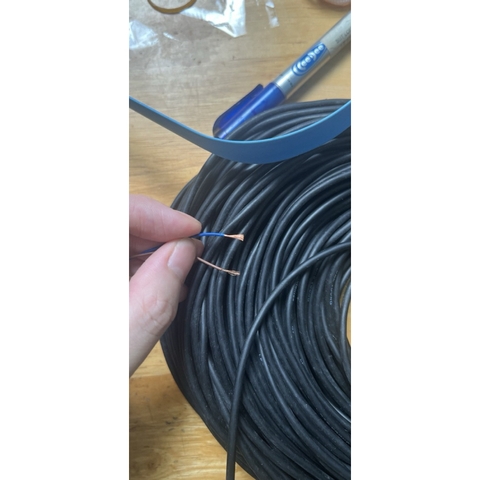 Dây điện 2x0.2mm2 - đồng đỏ / 10 mét