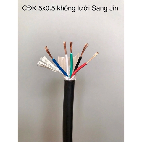 Dây điện 5x0.5mm2 - 10 mét - lõi đồng