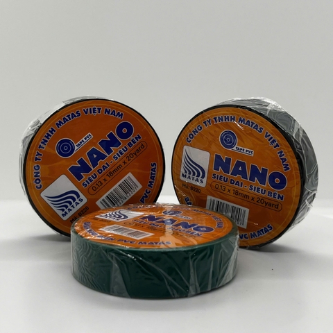 Băng dính điện NANO xanh lá - dài 20Yard