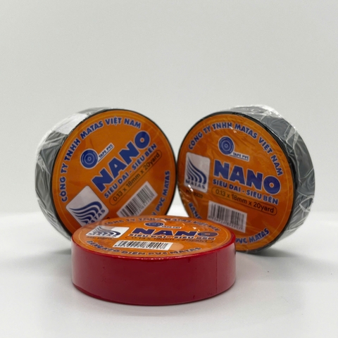 Băng dính điện NANO đỏ - dài 20Yard