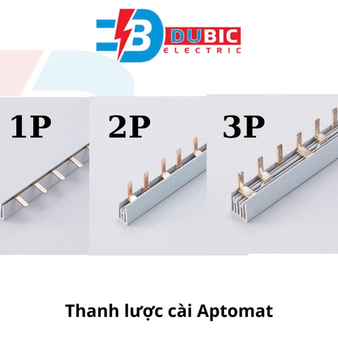 Thanh lược đồng cài aptomat, dài 1 mét