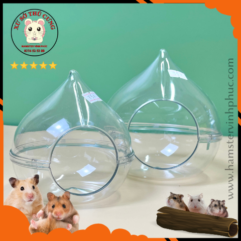 Nhà tắm mika giọt nước size trung