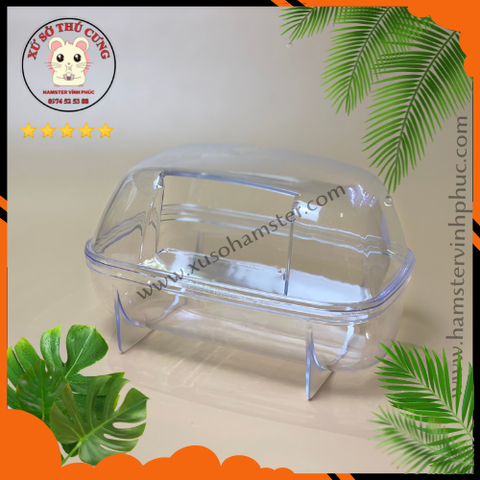 Nhà tắm mika trong suốt cho hamster