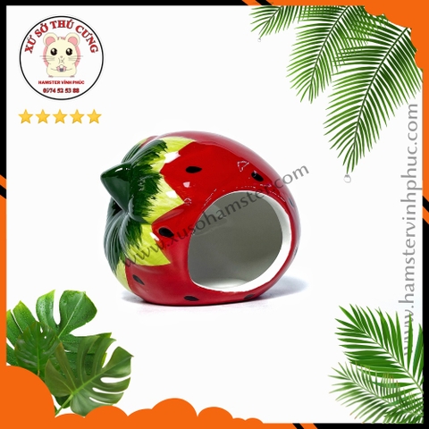 Nhà ngủ hamster sứ dâu tây
