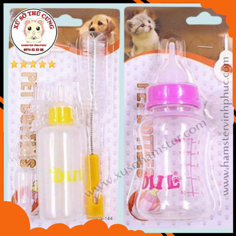 Bình uống sữa cho chó mèo con 80ml