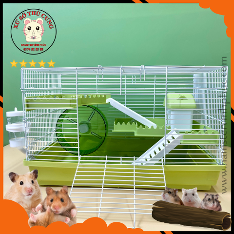 Lồng hamster 3 tầng 47 wheel lớn