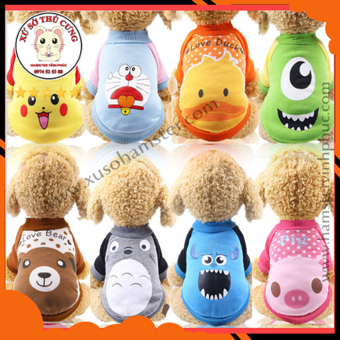 Áo nỉ hình thú không mũ