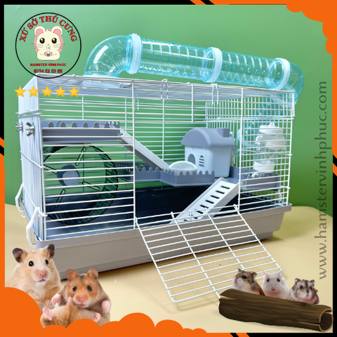 Lồng hamster 3 tầng 47 ống chui