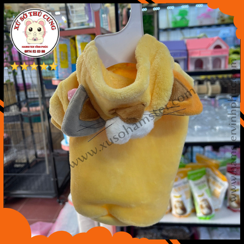 Áo nỉ chó mèo có chuông