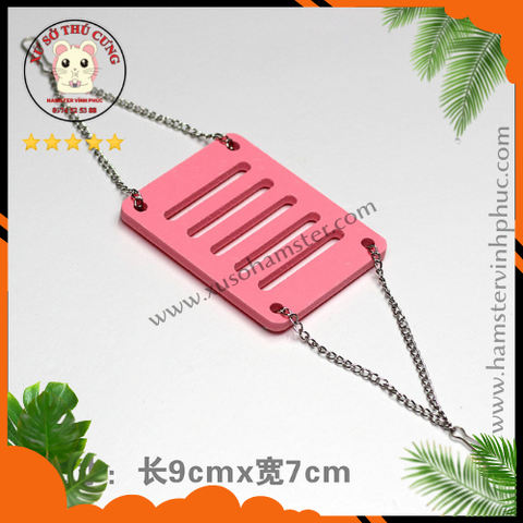 Xích đu bằng gỗ màu cho hamster