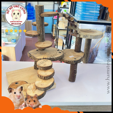 Bộ  liên hoàn gỗ táo LỚN Hamster