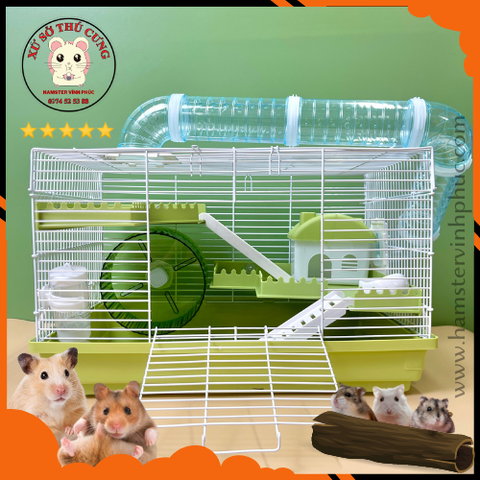 Lồng hamster 3 tầng 47 ống chui