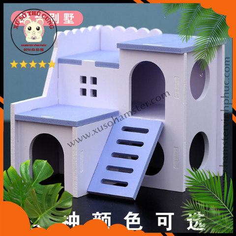 Biệt thự gỗ mái bằng cho hamster
