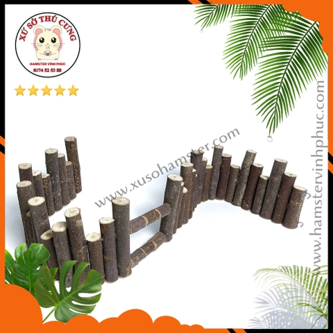 Dây gỗ phân khu  hamster có cửa