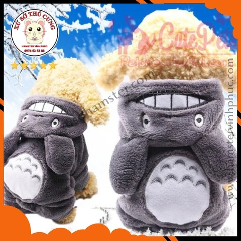 Áp lông mịn có mũ gấu xám