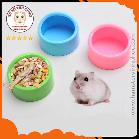 Bát ăn nhựa cứng cho hamster