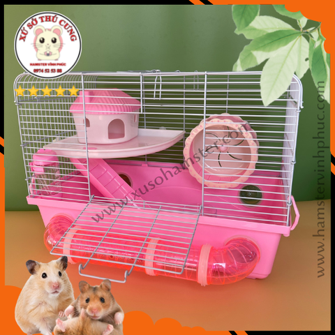 Lồng hamster có ống chui dưới