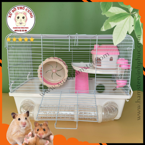 Lồng hamster có ống chui dưới