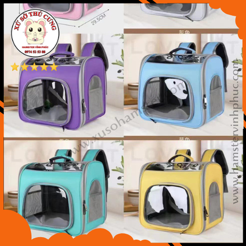 Ba lô vuông chó mèo