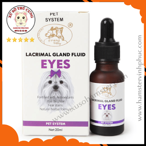 Siro Uống Trị Chảy Nước Mắt Cho Chó Mèo Lacrimal Gland Fluid EYES 20ml