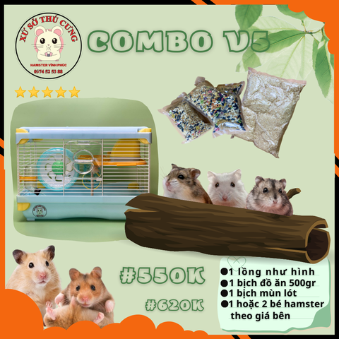 COMBO NUÔI HAMSTER VIP 5