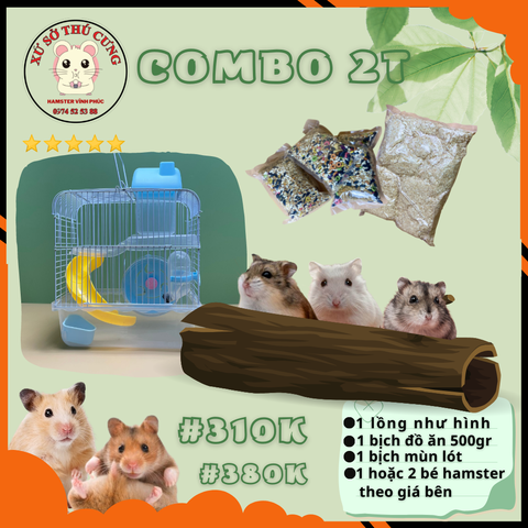 COMBO NUÔI HAMSTER 2 TRONG SUỐT