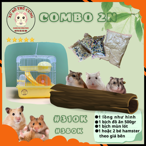 COMBO NUÔI HAMSTER 2N
