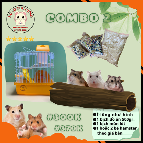 COMBO NUÔI HAMSTER SỐ 2