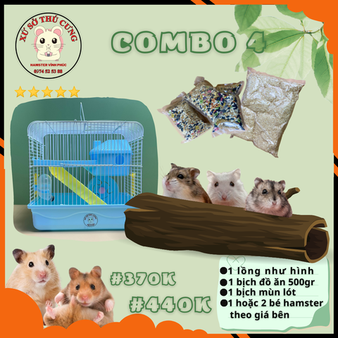 COMBO NUÔI HAMSTER SỐ 4