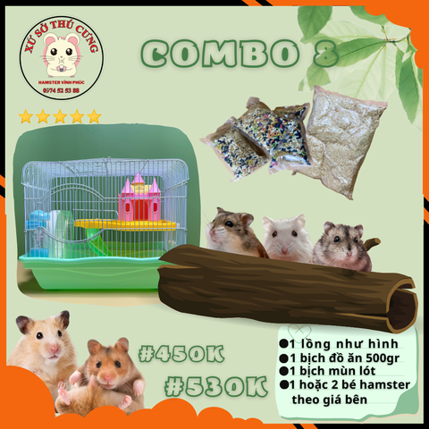 COMBO NUÔI HAMSTER SỐ 8