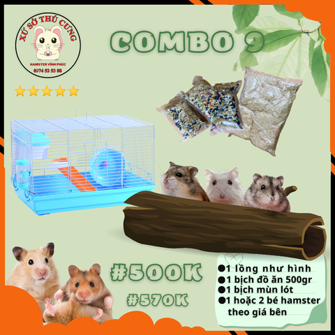 COMBO NUÔI HAMSTER SỐ 9