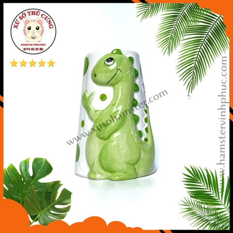 Chân đế bình nước sứ bò sữa, khủng long hamster