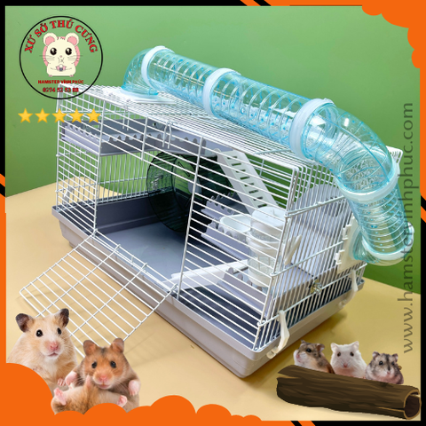 Lồng hamster 3 tầng 47 ống chui