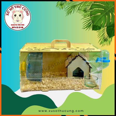 lỒNG GỖ MIKA FULL SET NHỎ