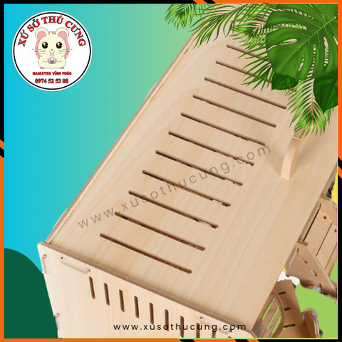 Lồng gỗ mix mika full set