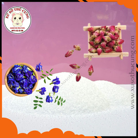 Cát tắm mix hoa siêu sạch